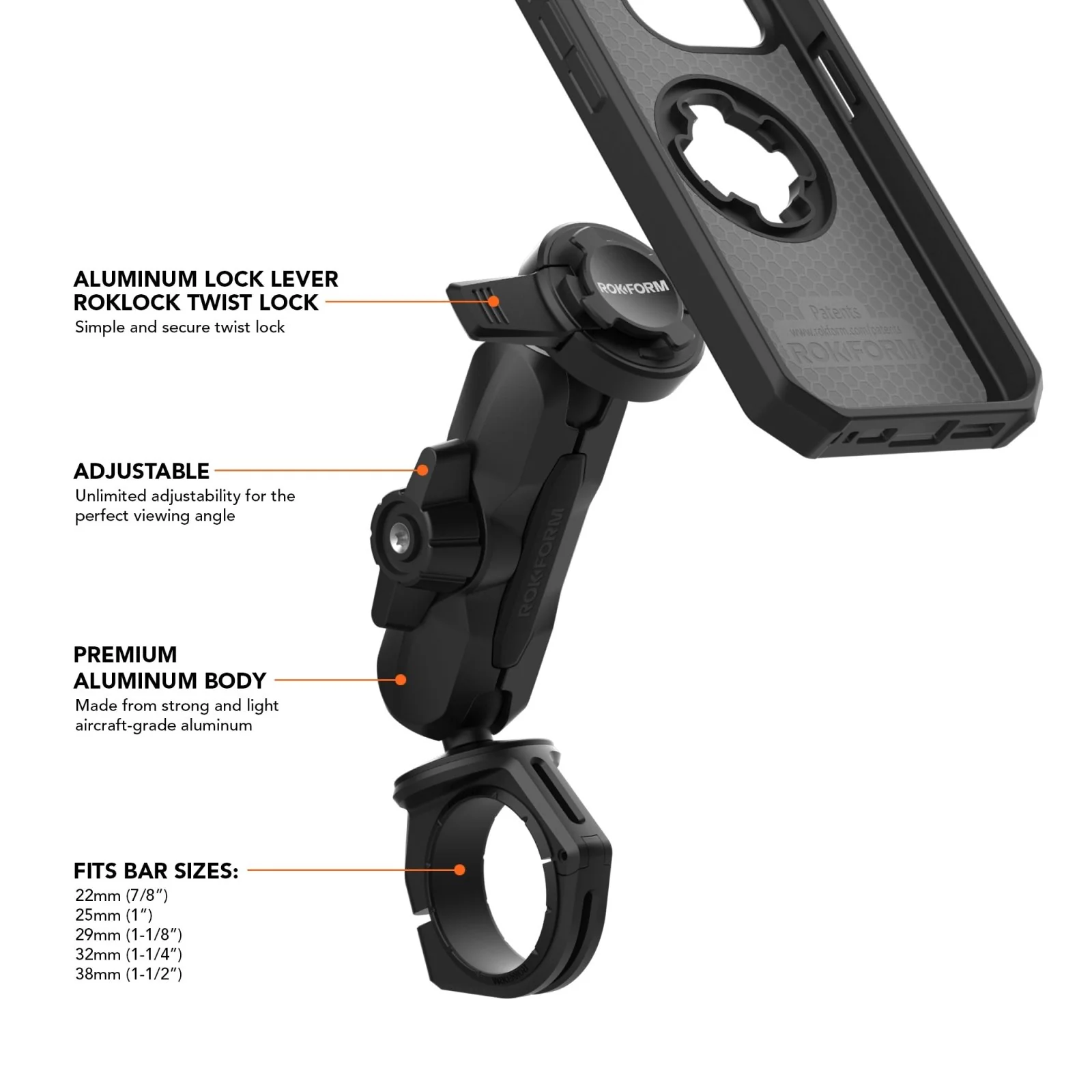 Pro Ball Motorcycle Phone Mount - Image 2